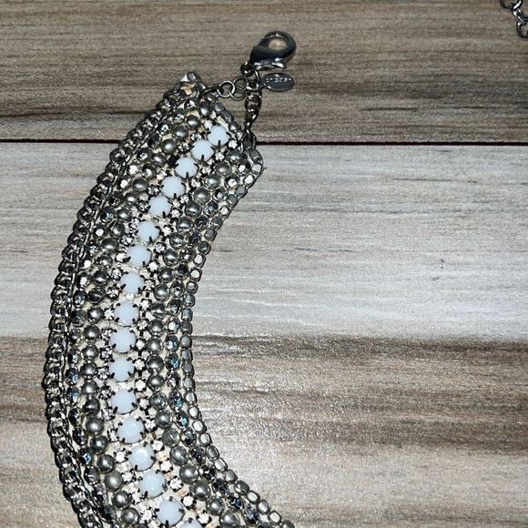 Chico’s Bling Rhinestone Egyptian Goddess Caller Necklace - Picture 2 of 9